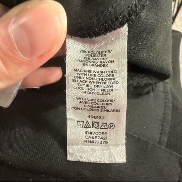 Ann Taylor Black Drapey Wide Leg Pants Size 4 - Picture 12 of 15